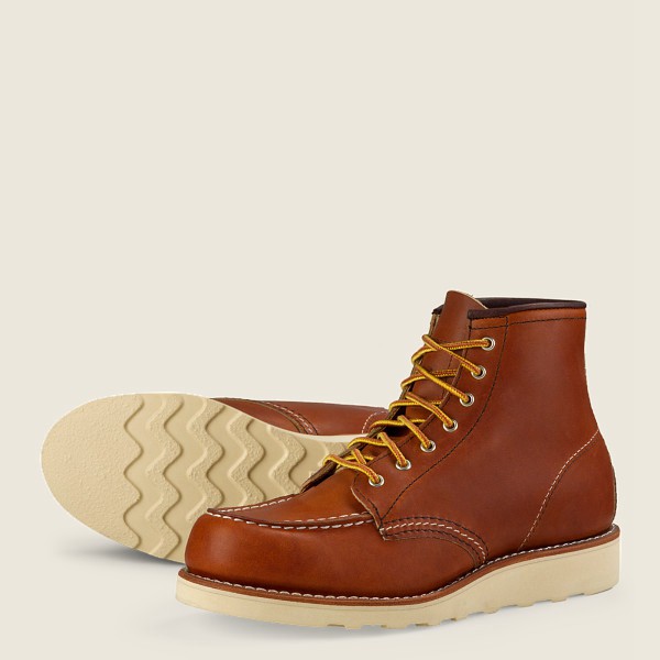 Red Wing Heritage Bot Bayan - 6-Inch Classic Moc - Short Legacy Deri - Kahverengi - 15WSKNGMD